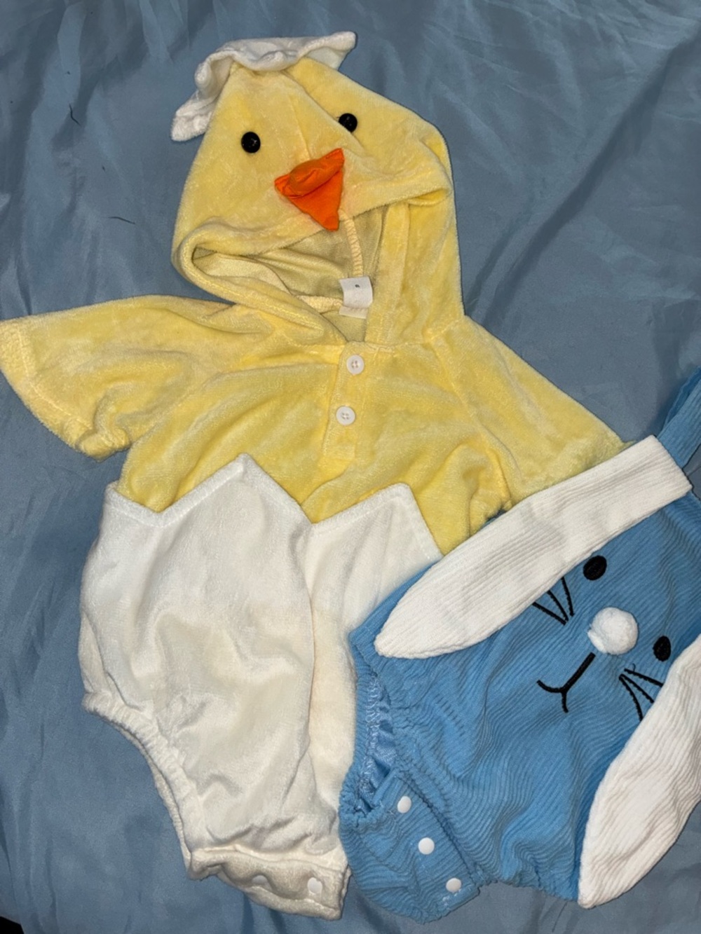 Yellow Chick Hooded Baby Romper - Kids Accessories